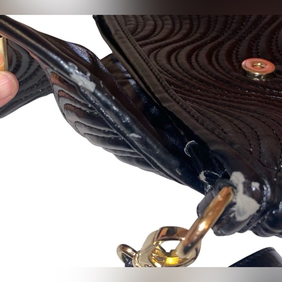 Versace Quilted Wristlet Clutch in BLACK - Picture 5 of 6